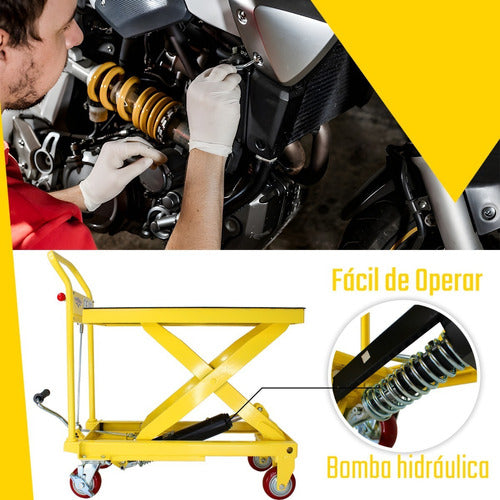 Mesa Elevadora Automotriz Hidraulica 1/2 Ton Antiderrapante
