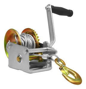 Malacate Winch Con Manivela 300 Kg Cable Acero 6.5m