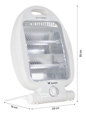 Calefactor Electrico 800 W 2 Niveles Calefaccion Color Blanco