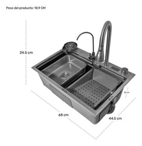 Tarja Fregadero Cocina Accesorios Premium 68x44.5x24.5cm