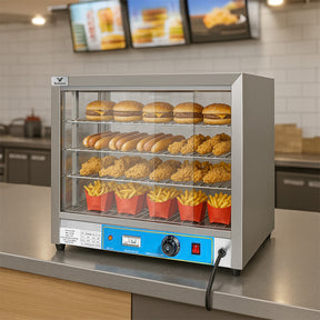 Vitrina Comercial Caliente Alimentos Gabinete Cristal 66l
