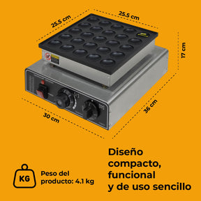 Maquina Para Hacer Mini Pan Cakes 25 Pz hotcakes
