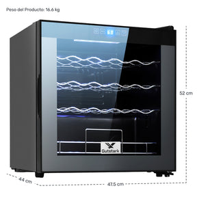 Cava Vinos Enfriador 19 Botellas Moderno Pantalla 60 Lts