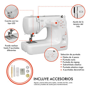 Maquina Coser Electrica Portatil Recta Zigzag 9 Puntos