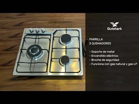 Parrilla A Gas Lp Y Natural 4 Quemadores 58.5 X 51 X 11 Cm
