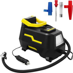 Compresor De Aire Digital Portatil 120w 12v Linterna Luz Led