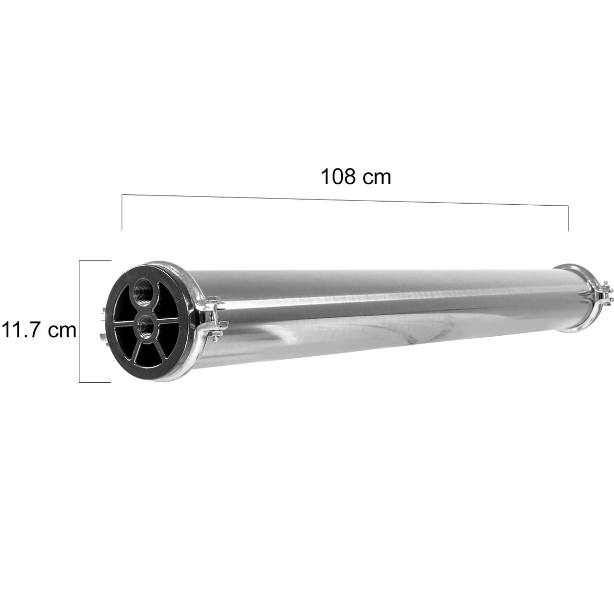 Portamembrana 4x40 Osmosis Inversa Acero Inox 300 Psi