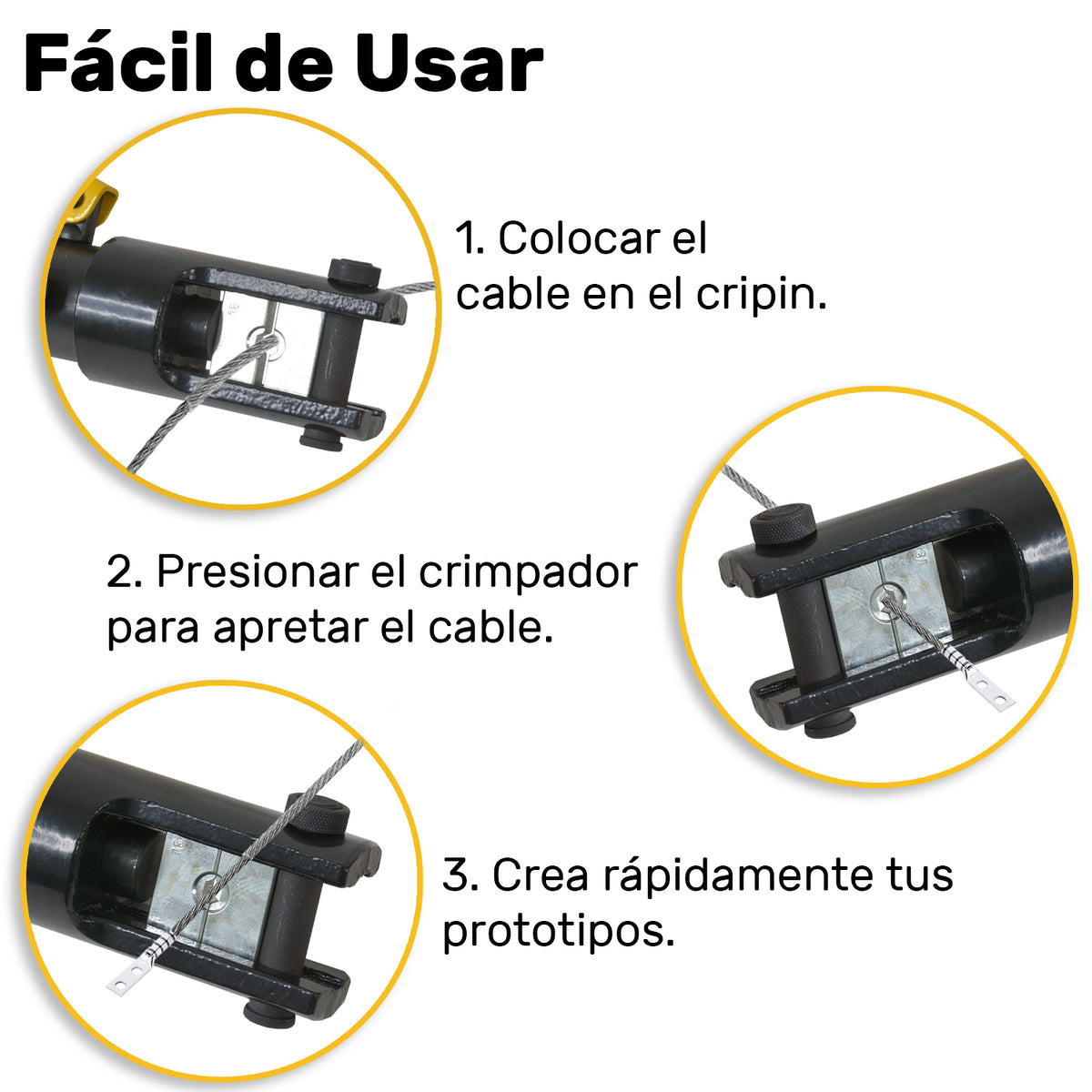 Pinza Ponchadora Hidraulica 30 Pzs 16 Ton Para Terminales