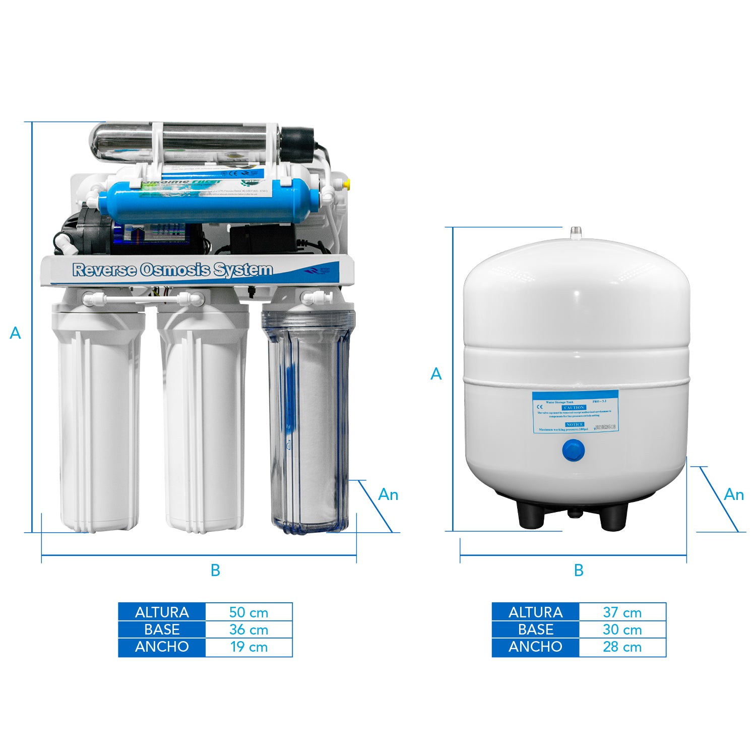 Filtro/purificador agua Welken Osmosis Inversa