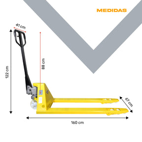 Patin Hidraulico Para Tarima Traspaleta 2.5 Toneladas