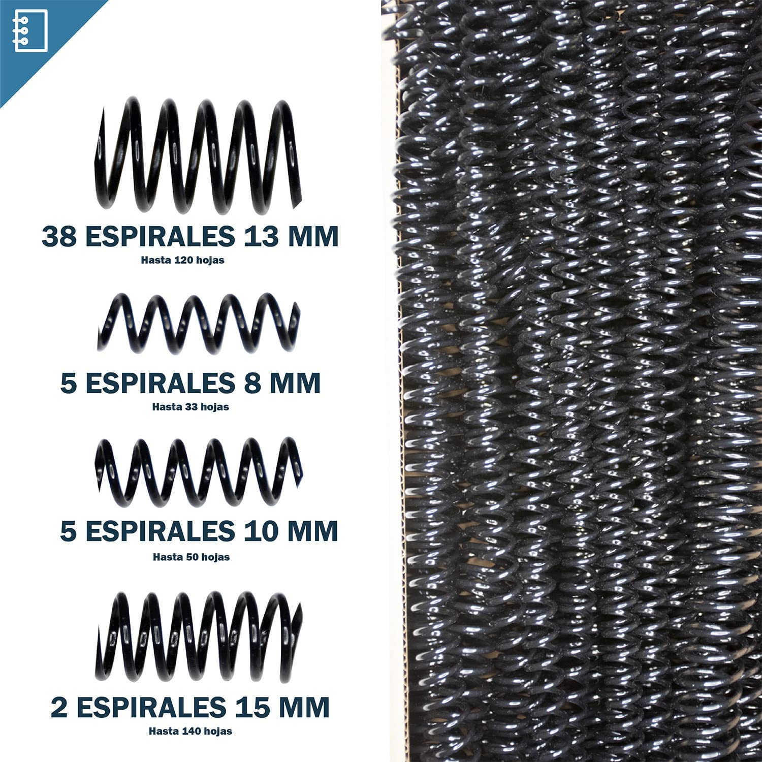 Kit Engargoladora500 Hojas Perforadora Manual de Espiral 12 Hojas